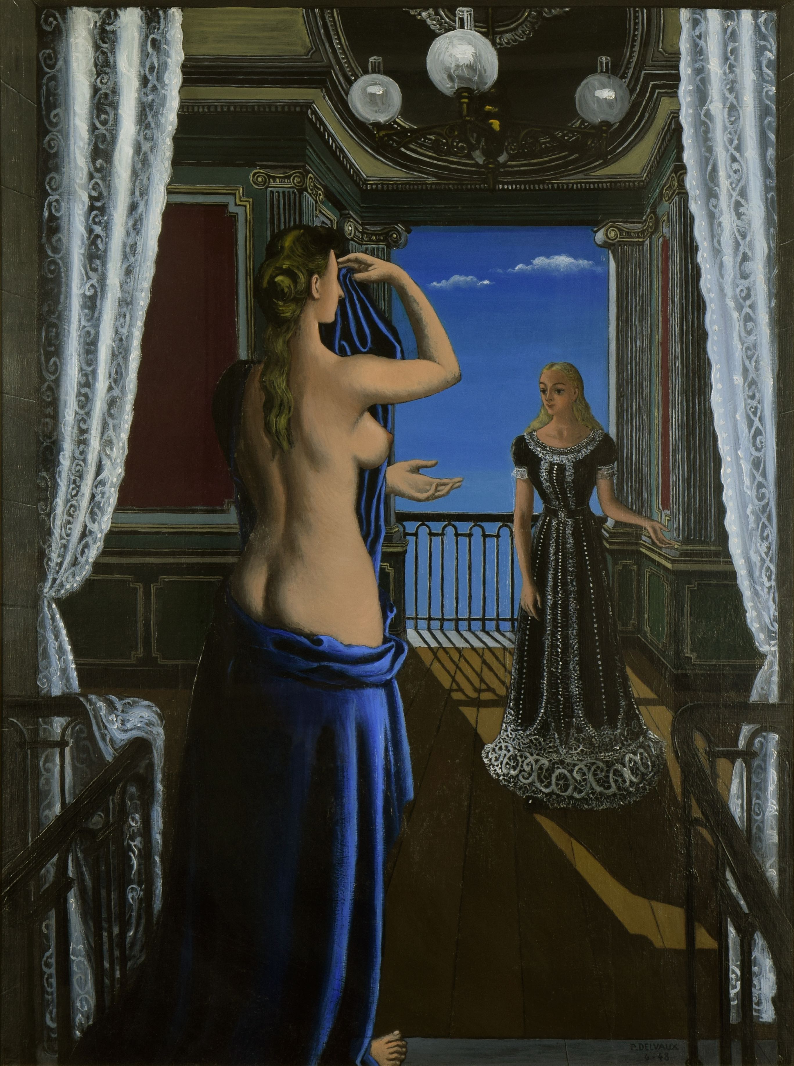 delvaux, paul - le balcon