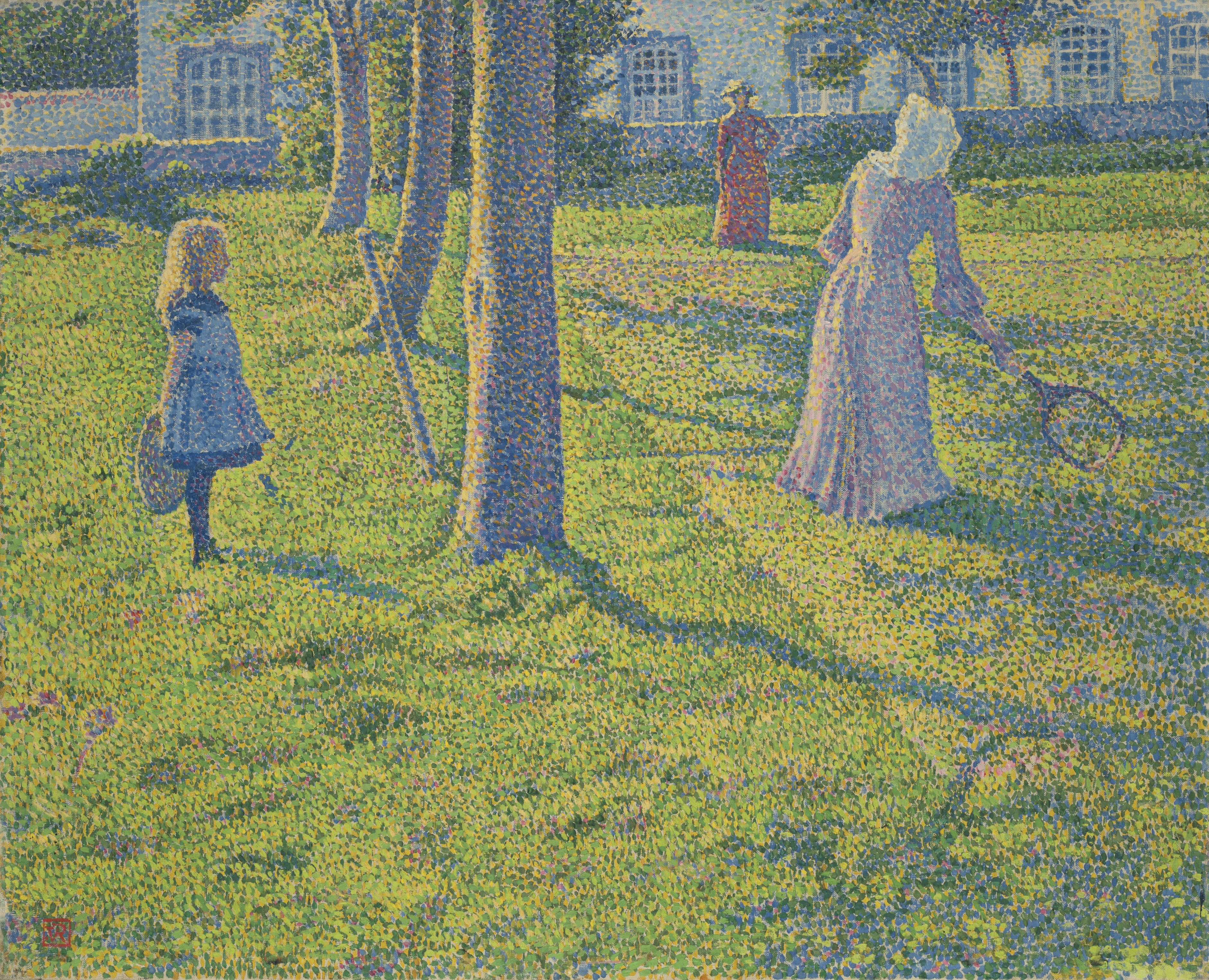 Lot 344 - Théo van Rysselberghe, A Thuin ou La partie de tennis, 1889, €...