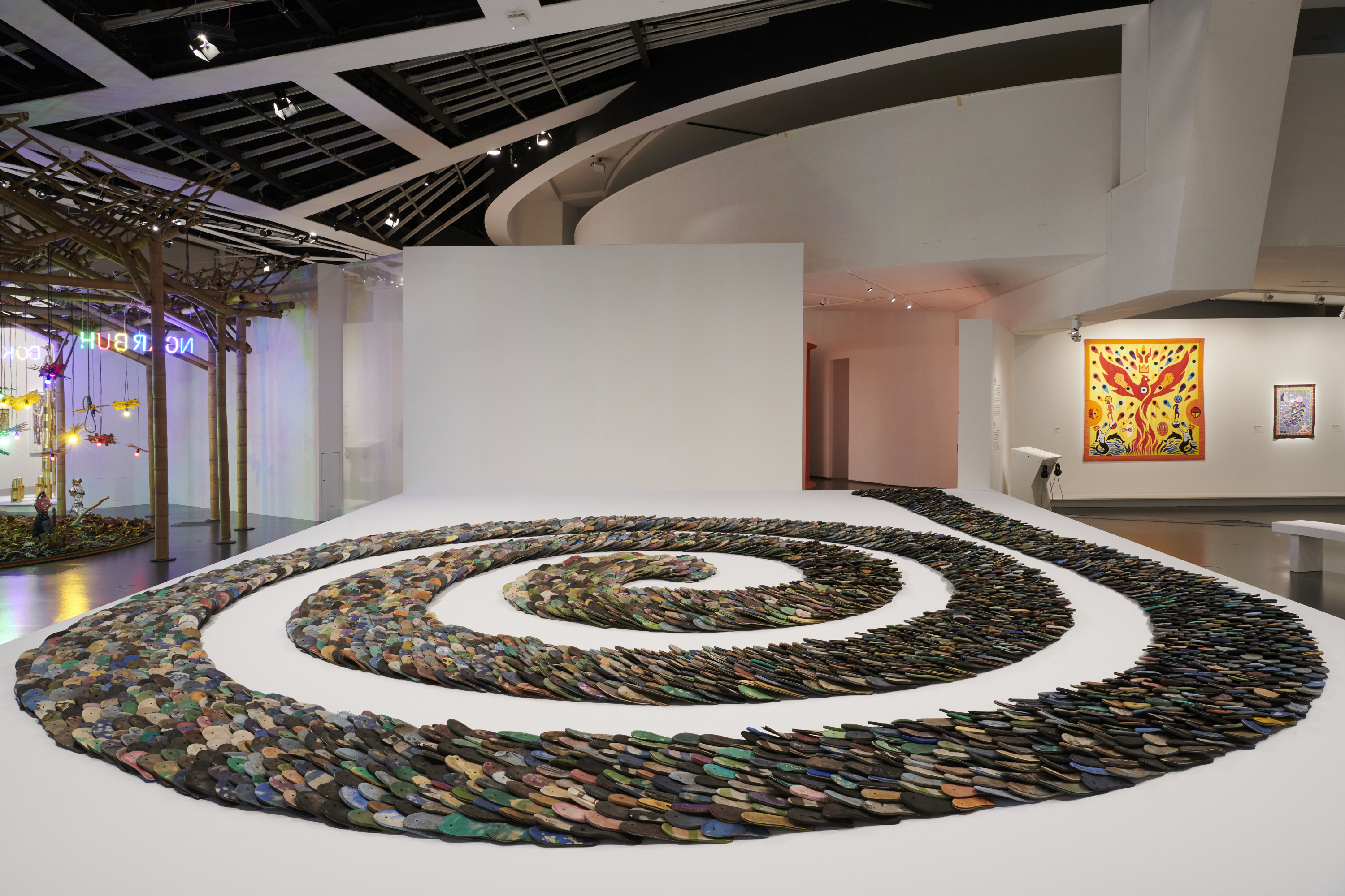 Vue de l'exposition : Ex Africa, Présences africaines dans l'art aujourd'hui. Du 9 février au 27 juin 2021.