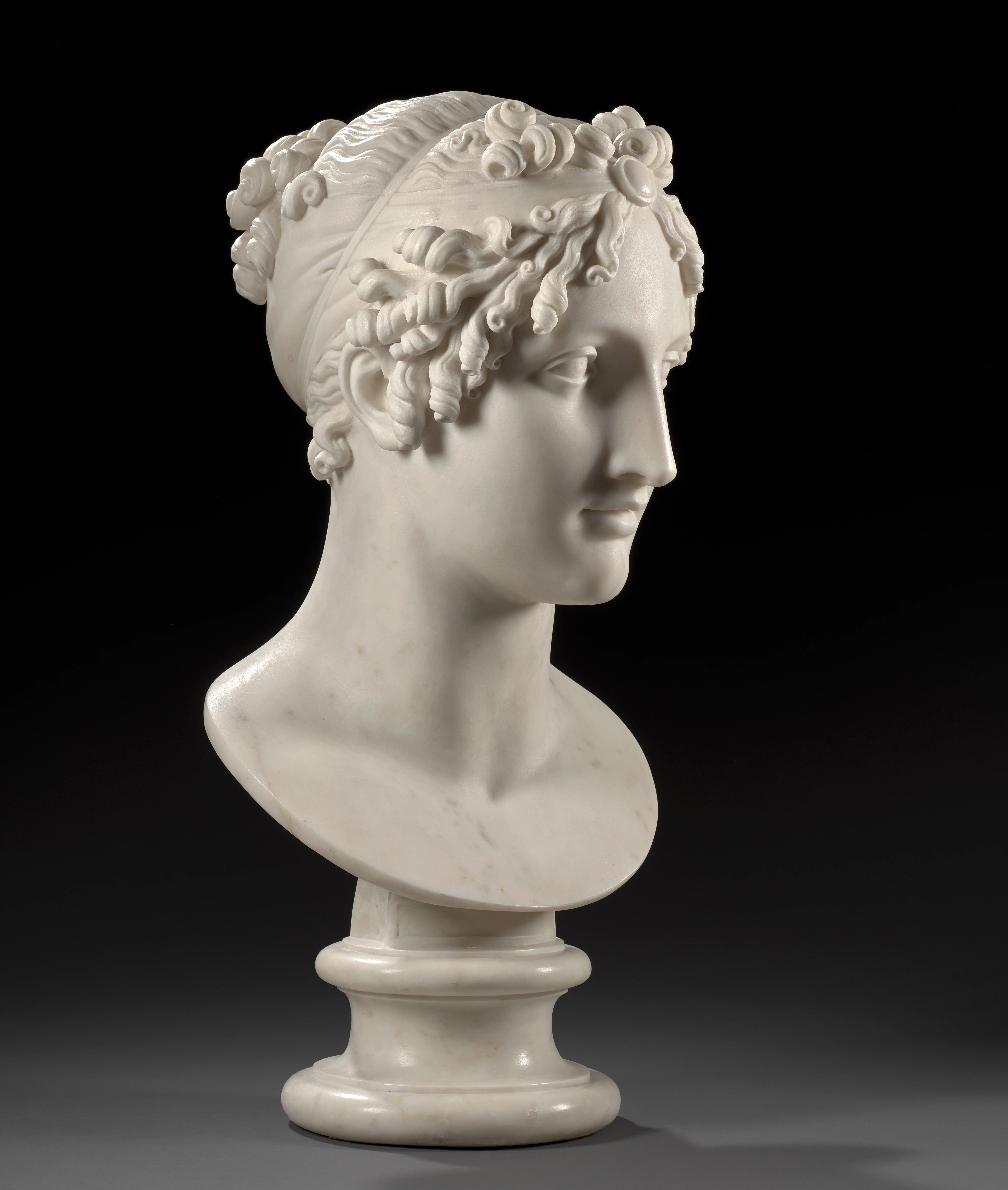 AntonioCanova - Tête de Calliope ou Portrait présumé de Marie-Louise de Habsbourg, Impératrice des Français, en Calliope 1812 -(c)Artcurial(4) (1)