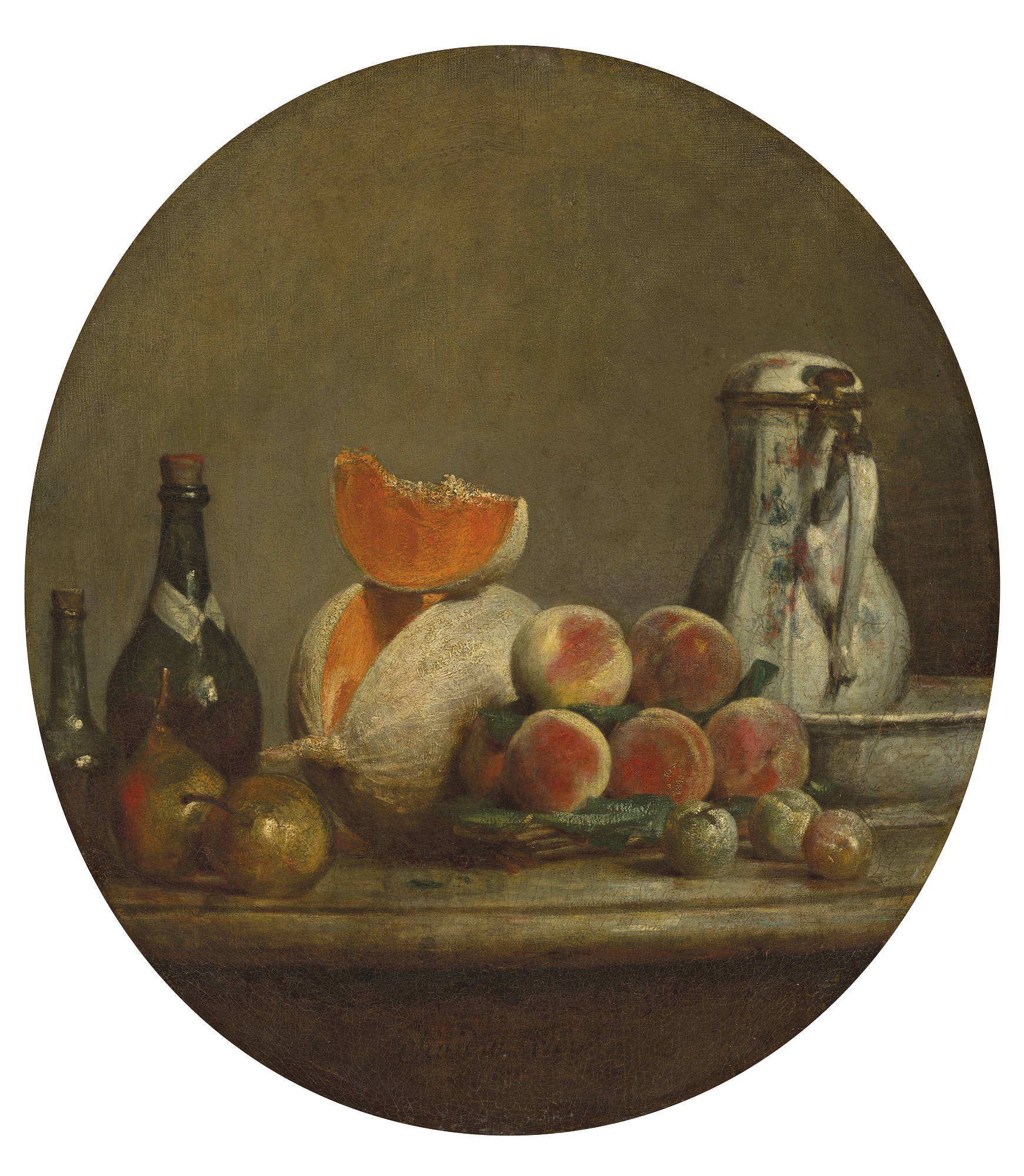 Chardin, Le melon entamé, 1760 estimation 8 000 000-12 000 000 €