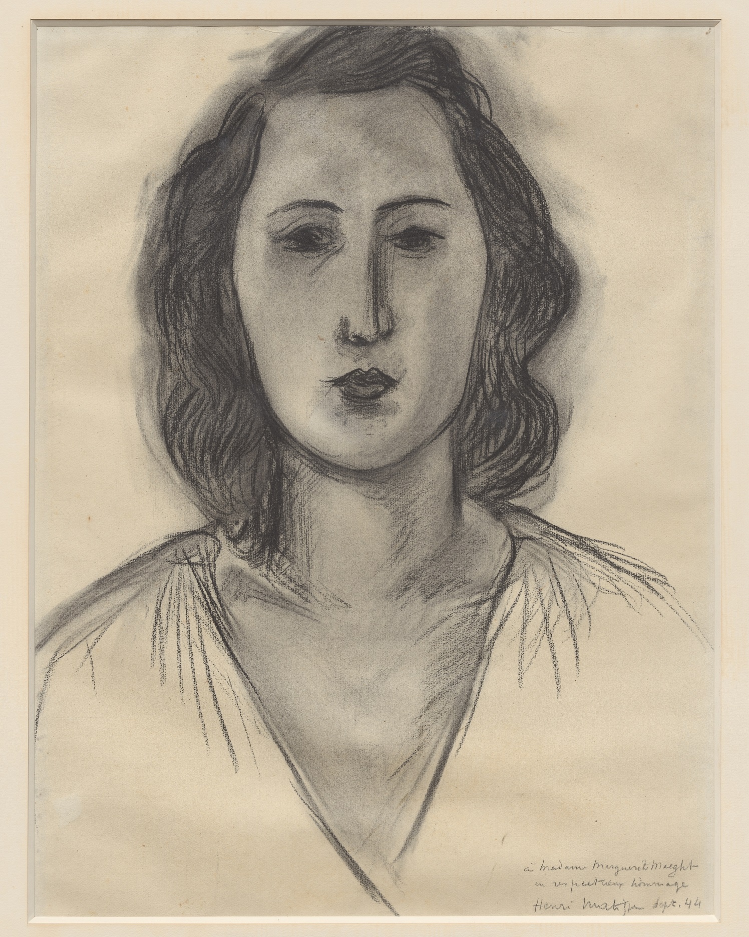 Henri MatissePortrait de Marguerite Maeght_leicht